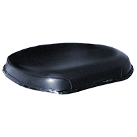 UW81656   Seat Bottom---Black Vinyl---Wood Back